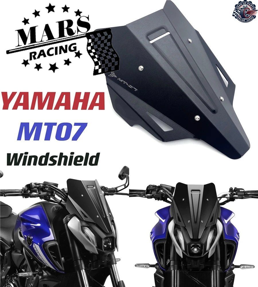 ヤマハ FZ07 MT07 MT07 2021 2022 オートバイ用ウインドシールド ウインドスクリーンキット デフレクター フェアリングカバー