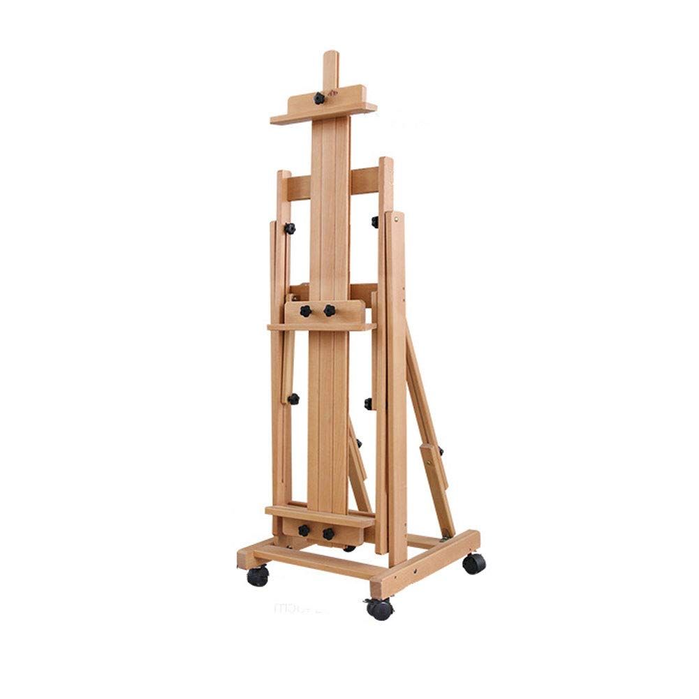 新品 大型Hフレームスタジオイーゼル 多用途 イーゼル 調整可能な 絵画イーゼルスタンド 可動式と傾斜フラット スケッチ/デッサン用スタンド