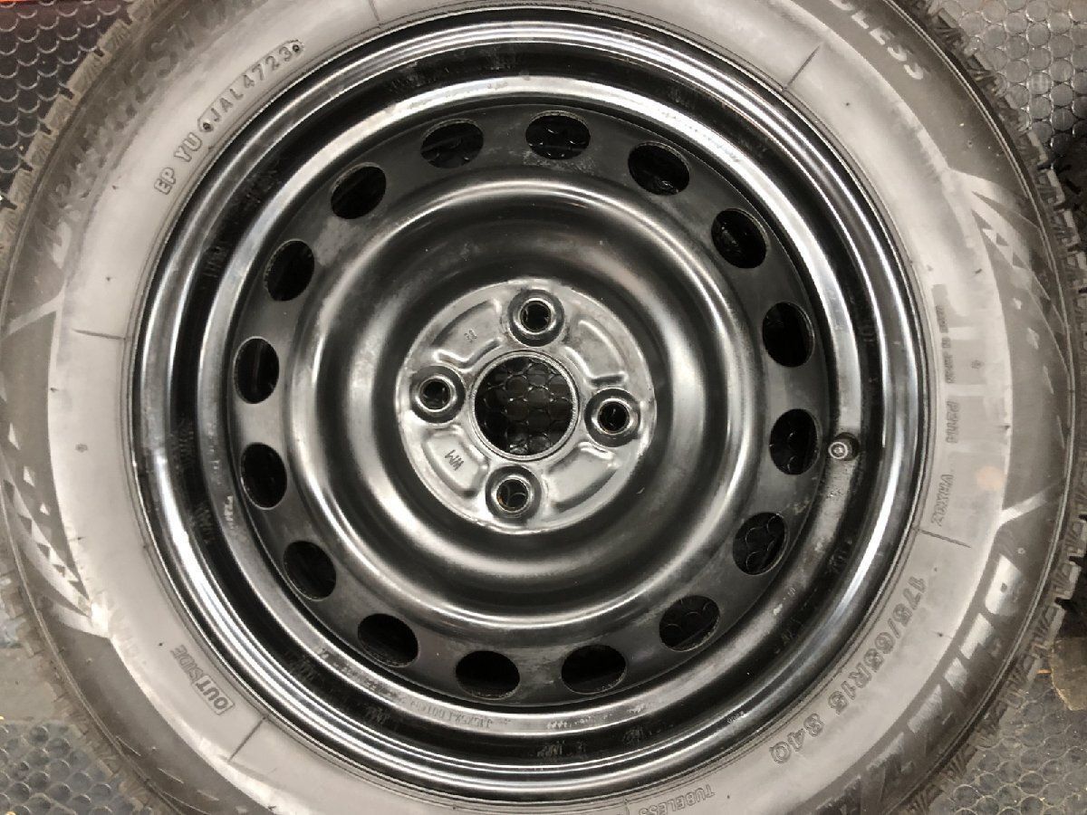 BS BLIZZAK VRX3 175/65R15】スタッドレス【TOYOTA 純正ホイール 15 