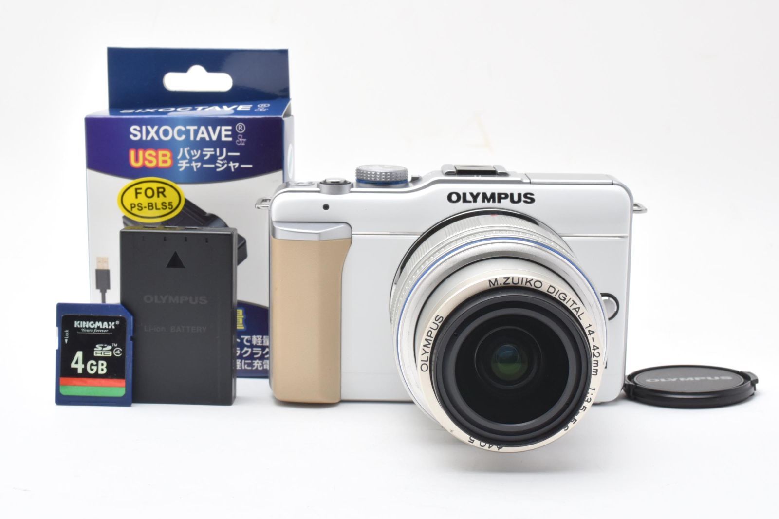 動作確認済 OLYMPUS E-PM1 ダブルレンズセット ミラーレス一眼 OLYMPUS PEN オリンパス ミラーレス mini E-PM1 ホワイト レンズキット