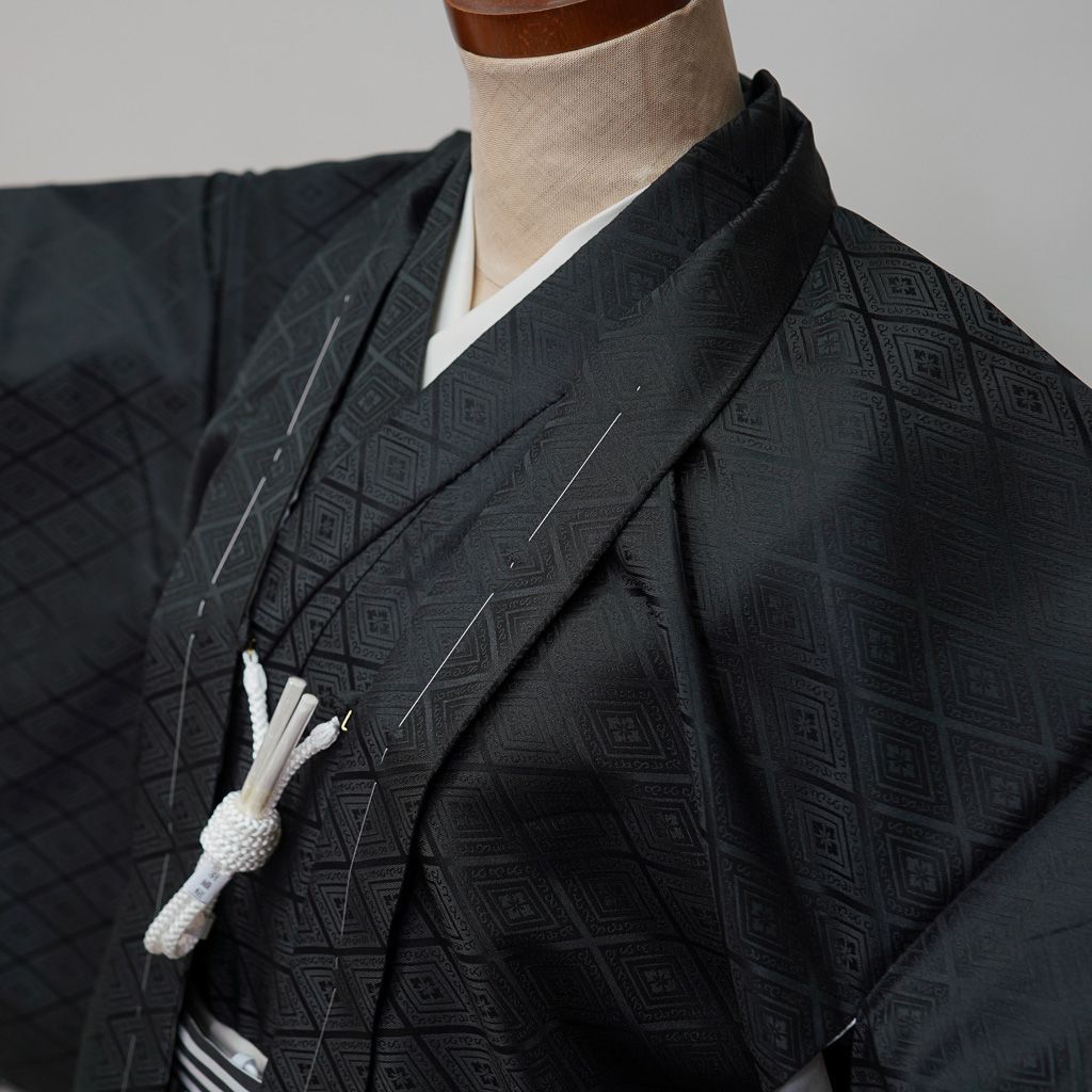 羽織袴 着物 フルセット 紋付 男児 ジュニア用 9～10歳 ハーフ成人式 1 