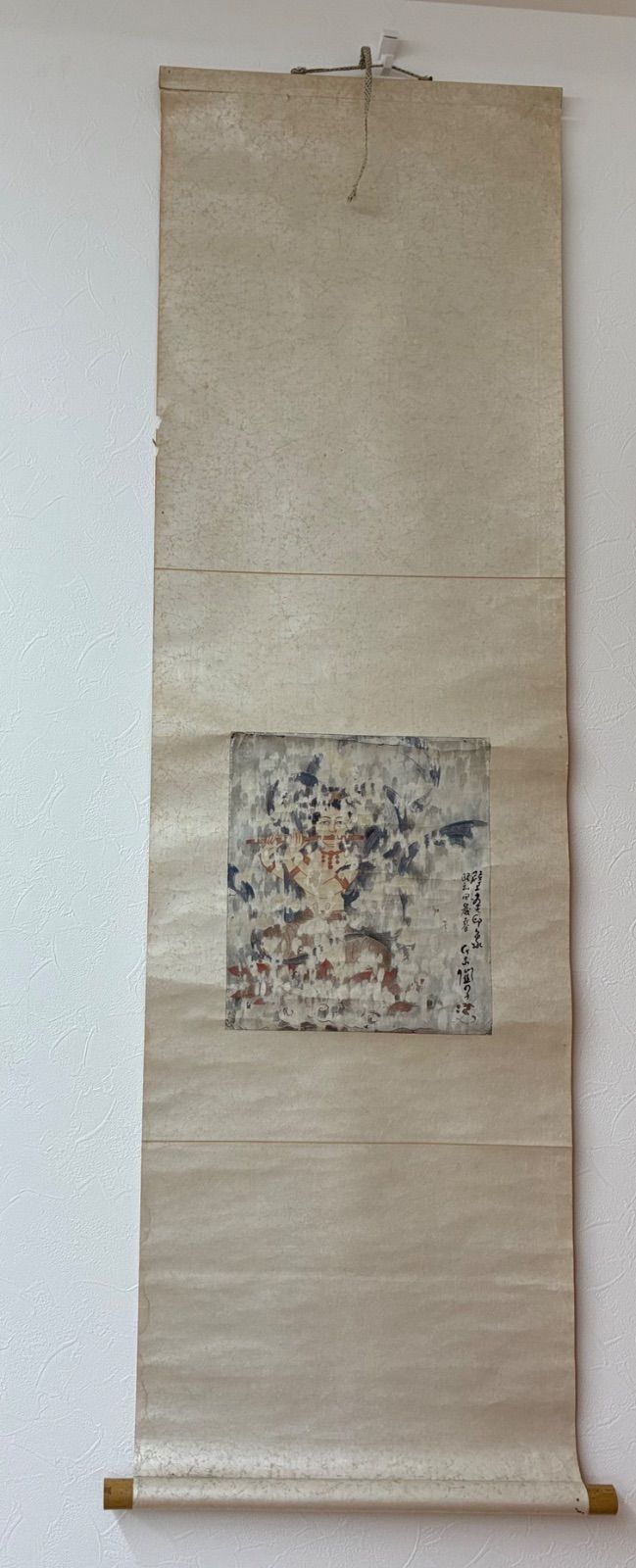 掛軸「天女壁画印象」昭和4年 西域・敦煌風 仏教美術