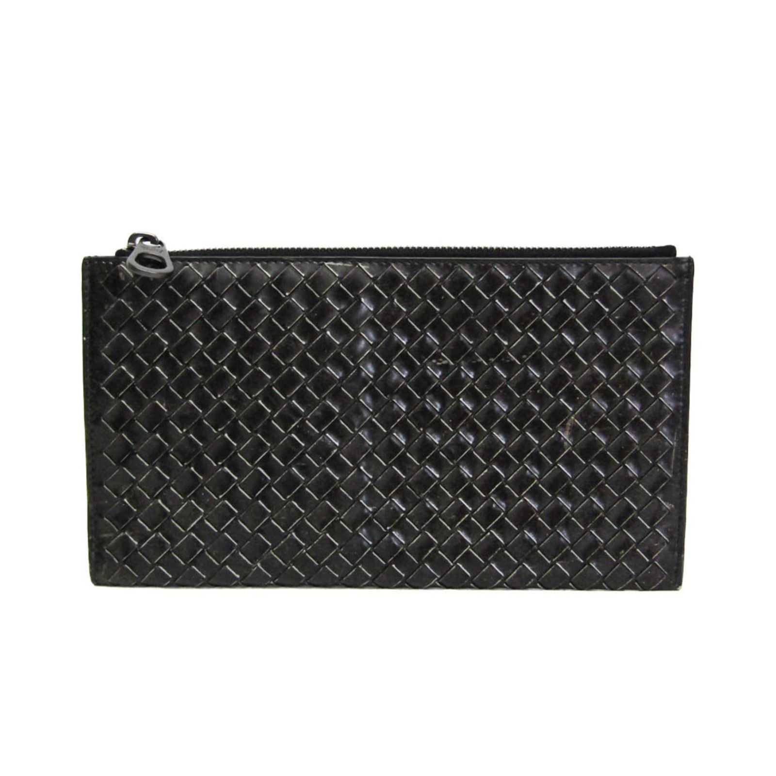 ボッテガ・ヴェネタ(Bottega Veneta) イントレチャート 506323 レディース,メンズ レザー クラッチバッグ,ポーチ ブラック