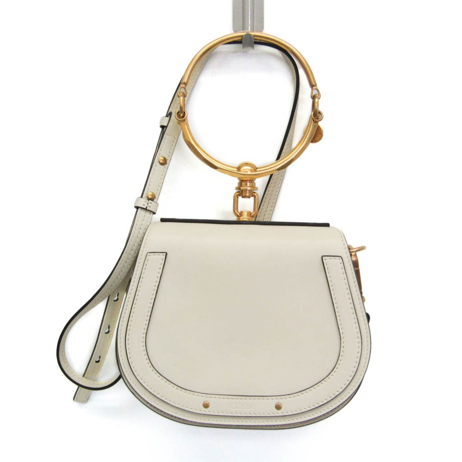 クロエ(Chloé) ナイル レディース レザー ハンドバッグ,ショルダーバッグ オフホワイト
