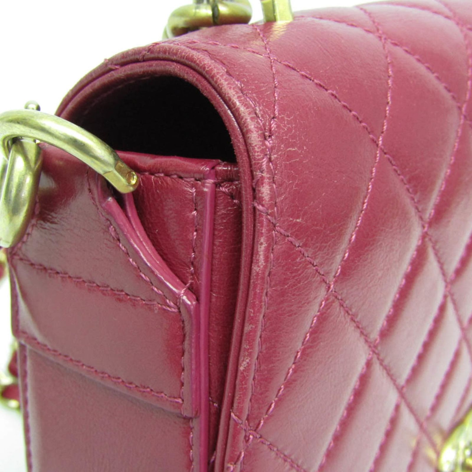 シャネル(Chanel) マトラッセ レディース レザー ハンドバッグ 
