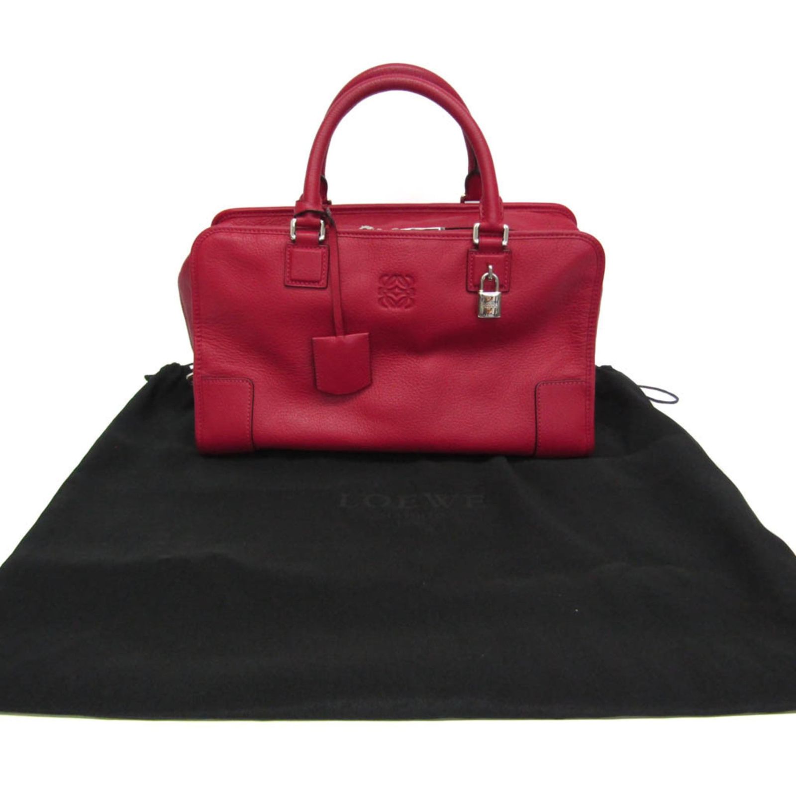 ロエベ(Loewe) アマソナ 36 レディース レザー ハンドバッグ ピンク