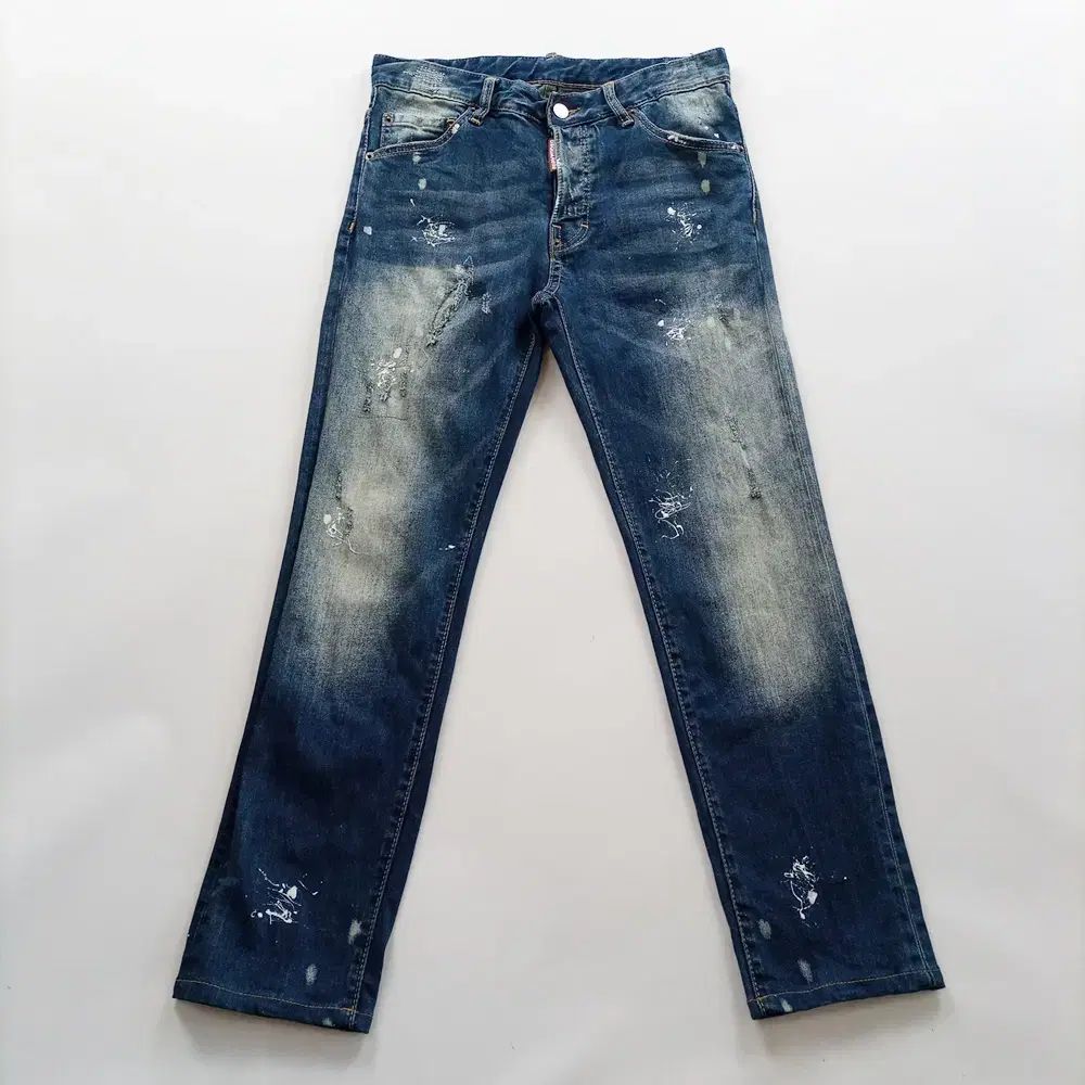 DSQUARED2 ディースクエアード2 デニム サイズ29 ヴィンテージ ダメージデニム ペインティング ジーン パンツ B0518