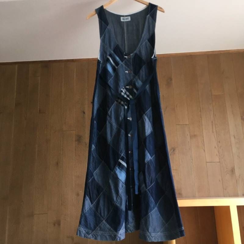 ピンクハウス　デニムパッチワーク　ワンピース 美品 PINK HOUSEピンクハウス デニム パッチワーク ワンピースF - メルカリ