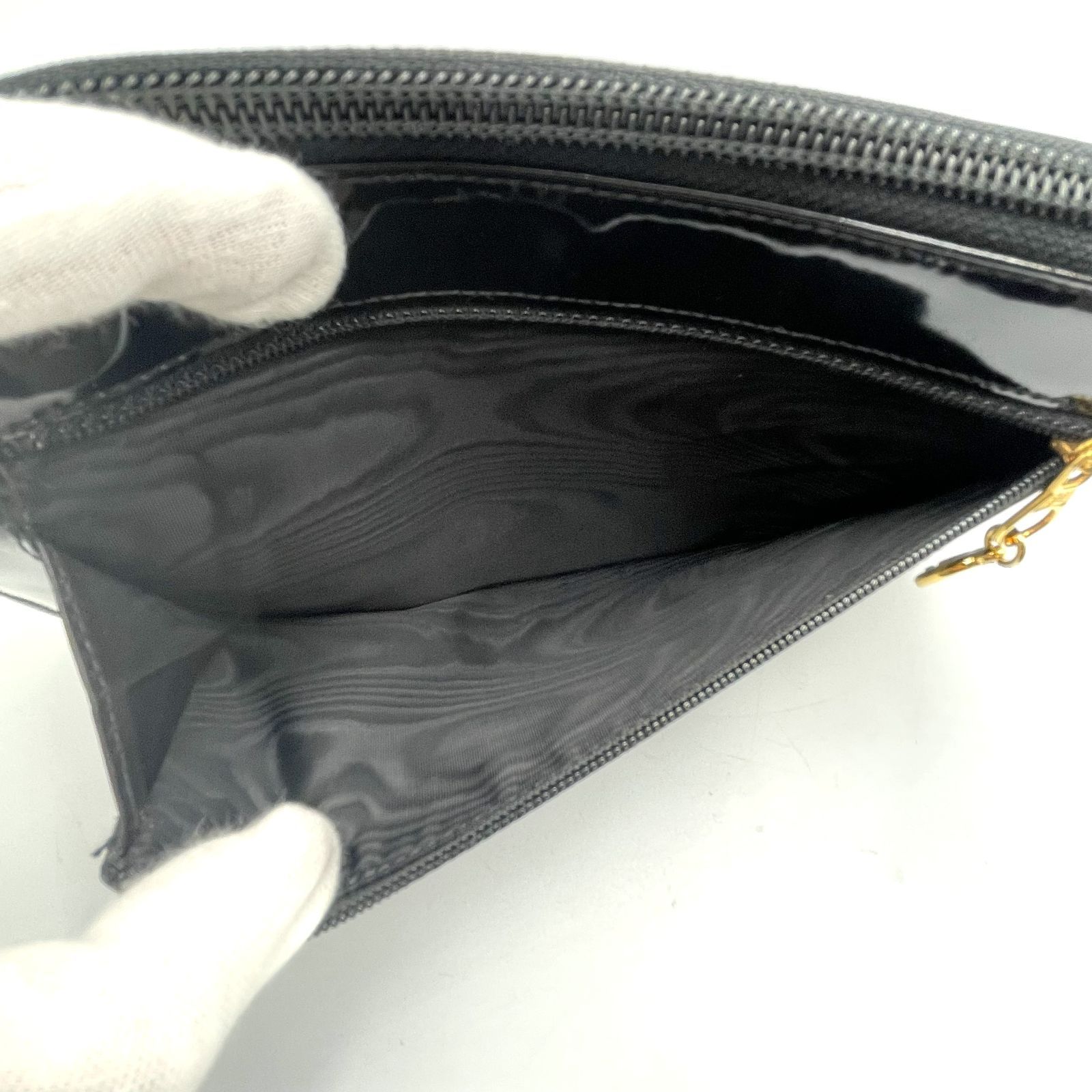 ブラックエナメルが美しいCHANEL長財布】CHANEL シャネル ココマーク