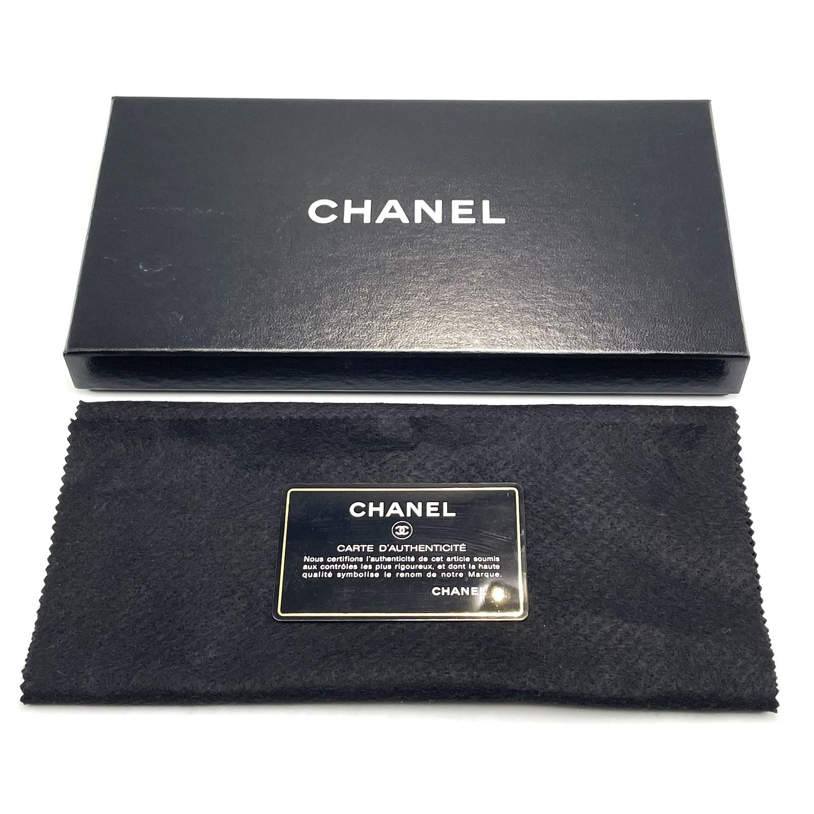 ブラックエナメルが美しいCHANEL長財布】CHANEL シャネル ココマーク 