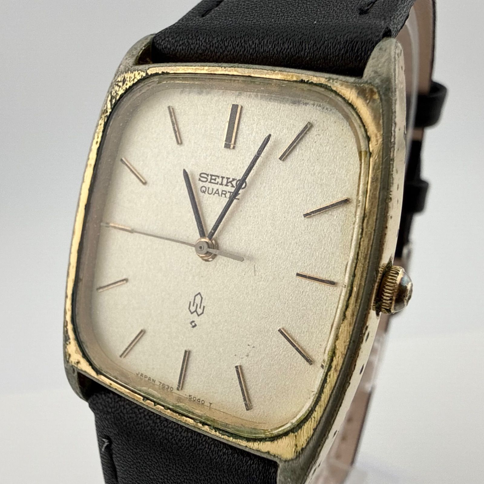 SEIKO セイコー スクエア 7830-5040 メンズ 腕時計 クォーツ 稼働品 