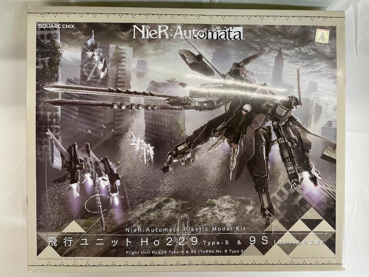 【未開封】NieR:Automata プラスチックモデルキット 飛行ユニットHo229 Type-S & 9S(ヨルハ九号S型)