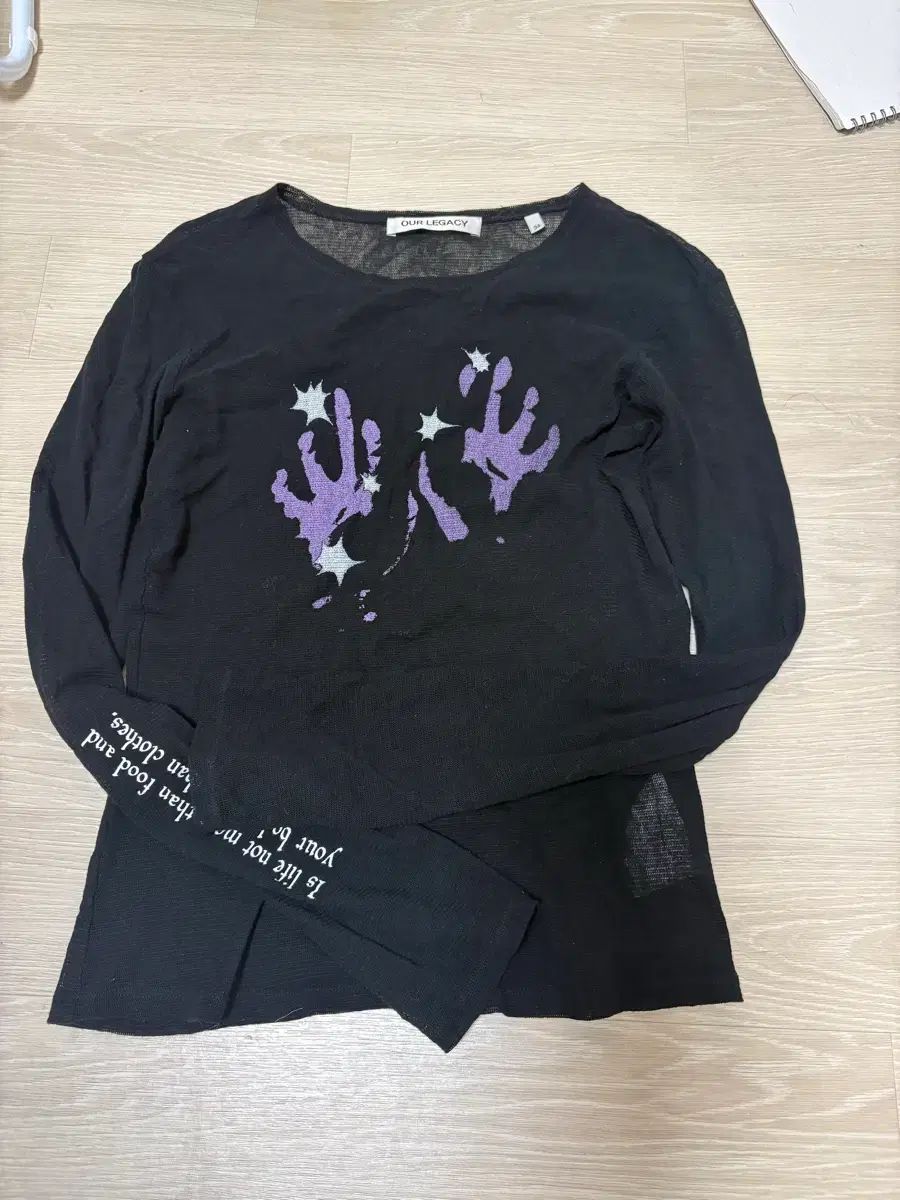 OUR LEGACY (アワーレガシー) プリンティング シースルー Tシャツ
