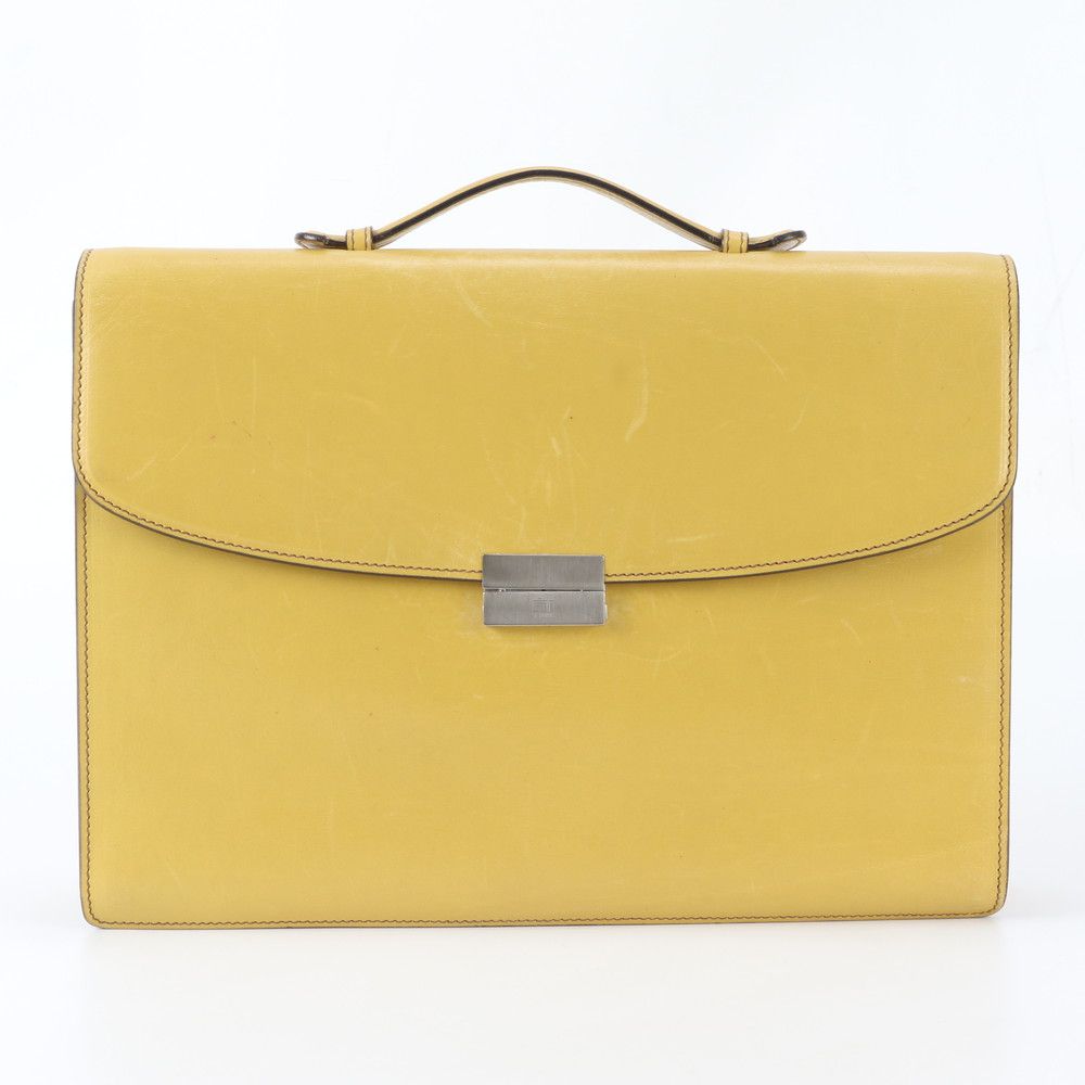 美品 ヴァレクストラ レザー ビジネス バッグ 書類鞄 ブリーフケース トート 通勤 A4 メンズ UEE EB10-4【中古】