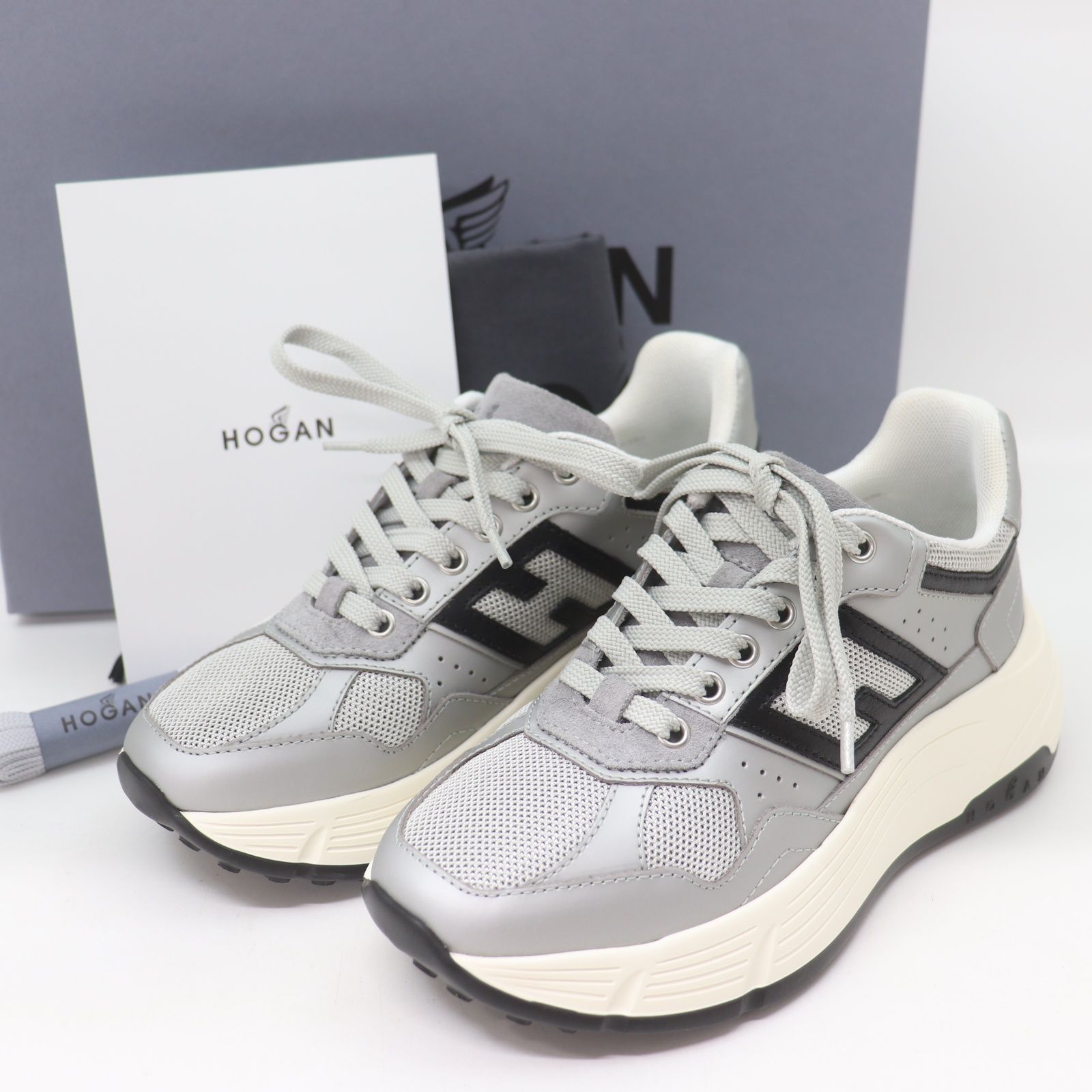 ITNAS32FM24U 美品 HOGAN ホーガン スニーカー フラットシューズ 