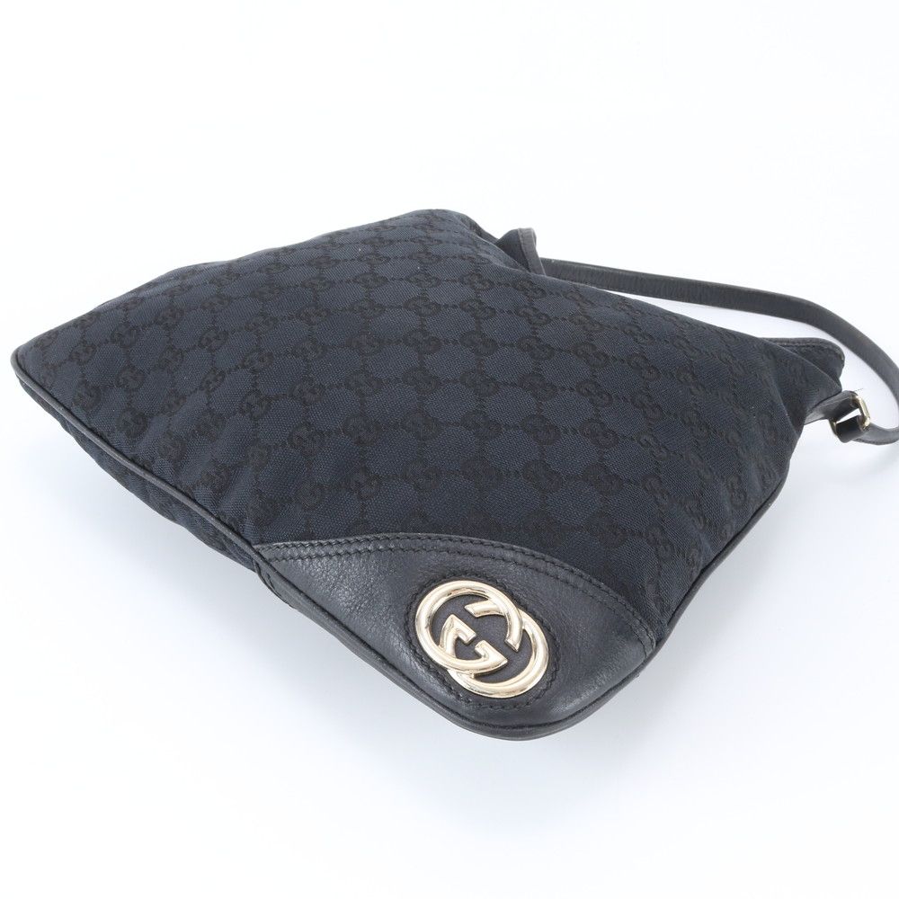 極美品 グッチ GG キャンバス ニューブリット 169947 レザー 