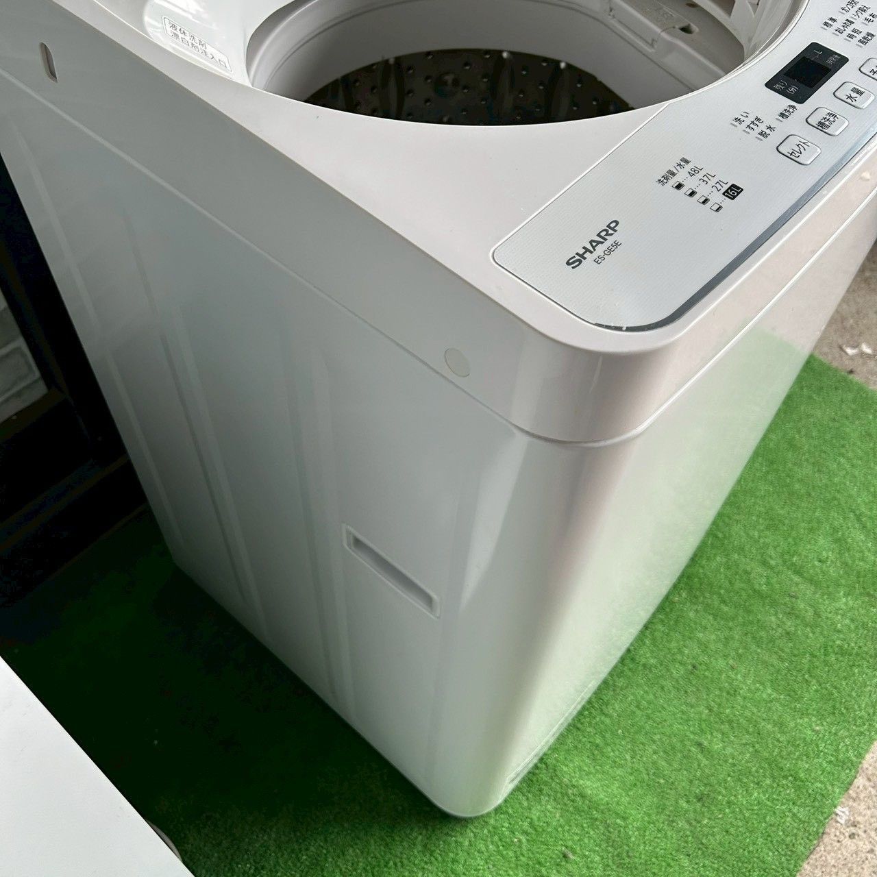 SHARP シャープ 冷蔵庫 2021年製 SJ-D15G-W 洗濯機 2021年製 ES-GE5E-W 