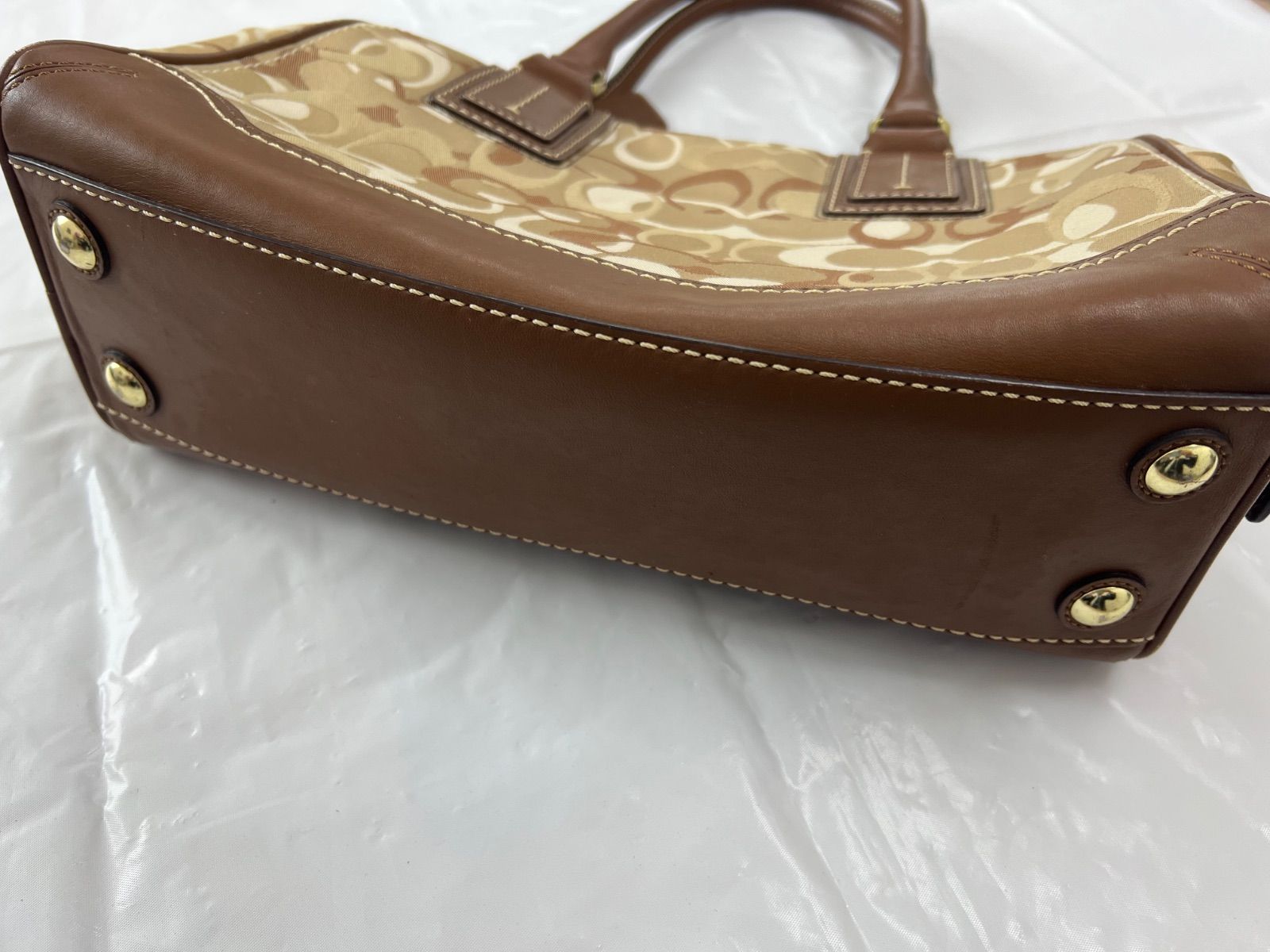 COACH コーチ 10774 シグネチャー ハンドバッグ ボストンバッグ - メルカリ