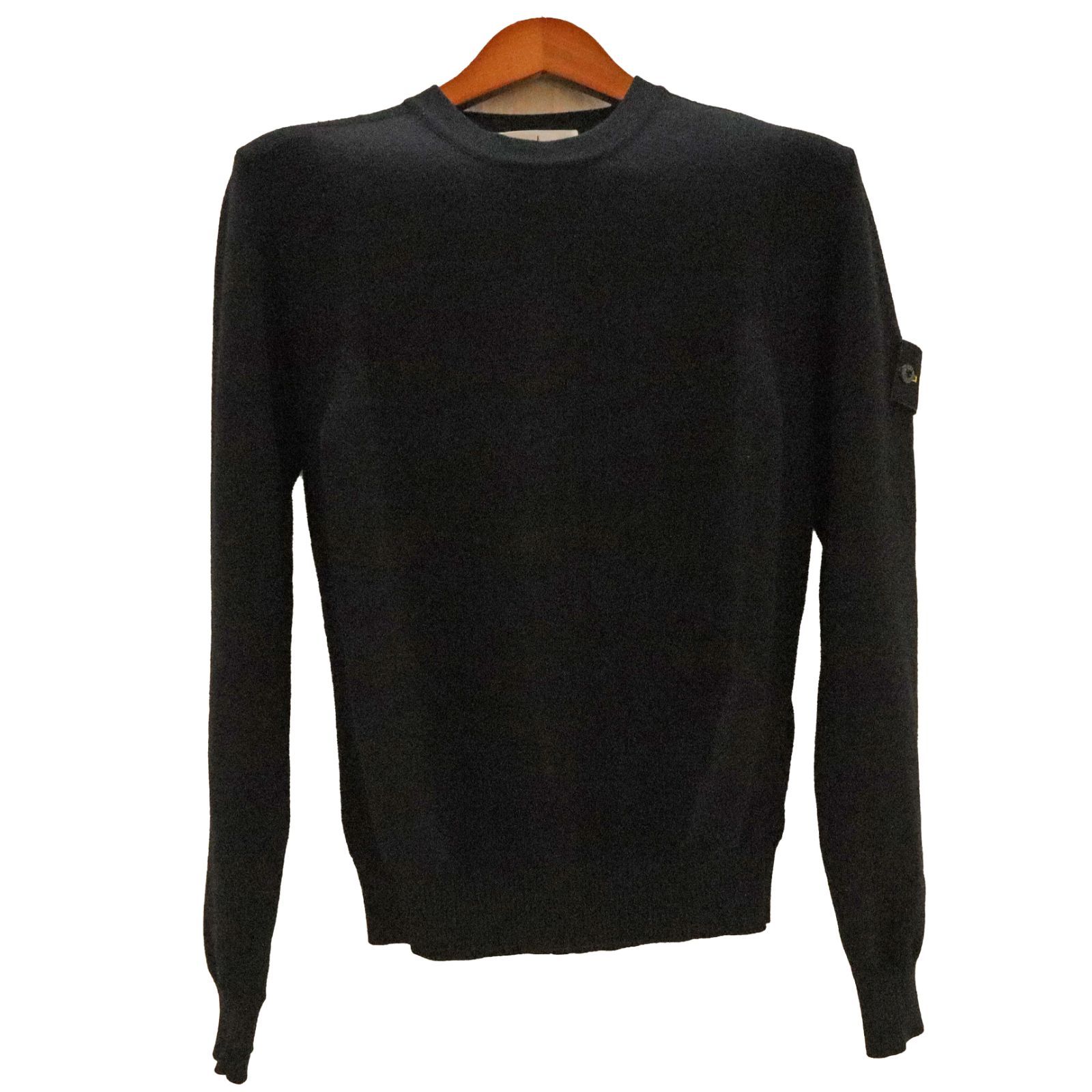 【中古】STONE ISLAND ストーンアイランド ニットシャツ レディース メンズ ニット ブラック ブランド
