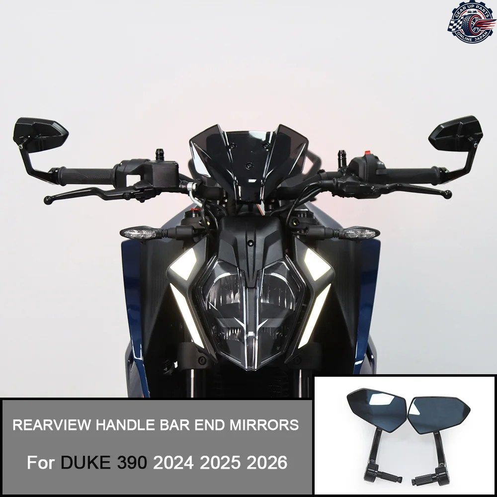 DUKE 390 DUKE 390 2024 2025 オートバイハンドルバーエンドミラー オートバイハンドルバー ラウンドハンドルバー ハンドルバーエンド