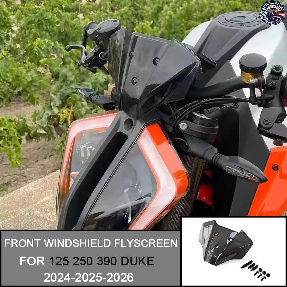125 DUKE 2024 125 DUKE 2025 125 DUKE 2026 オートバイ用ウインドシールド フライスクリーン フロントウインドディフレクター シールド ス