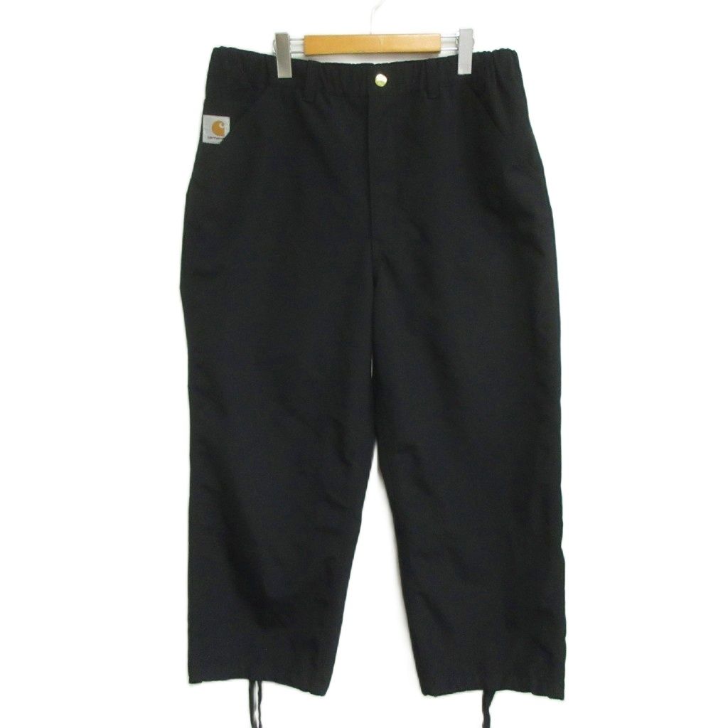 カーハート carhartt WIP × インビンシブル INVINCIBLE 極美品 REMOVED POCKET DOUBLE KNEE PANT ダブルニー ワークパンツ XL 黒 ブラック