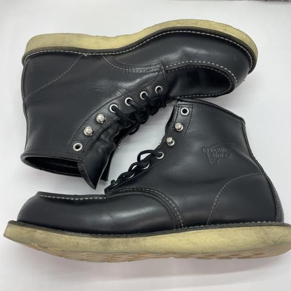 中古】RED WING アイリッシュセッター 8130 USA製 26.5cm 黒 レッド