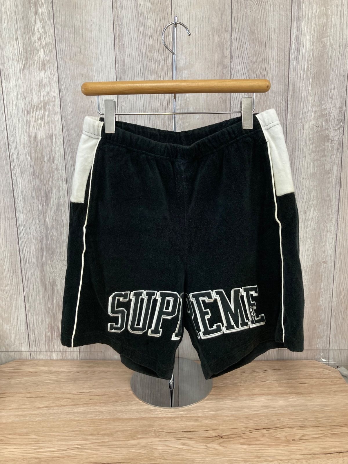 Supreme シュプリーム ハーフパンツ パイル生地 ブラック Sサイズ 平塚店　衣料品　㊱
