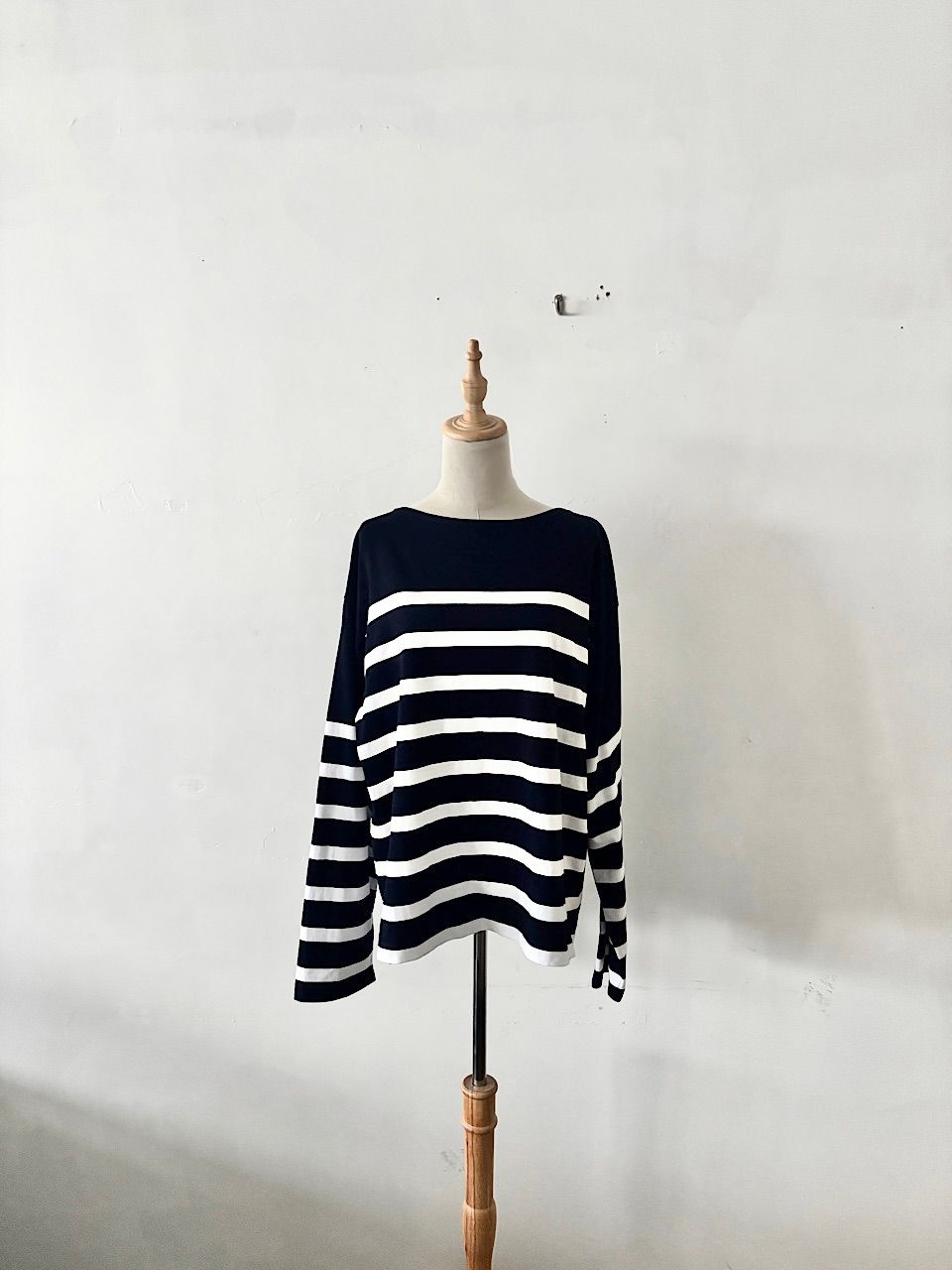 【美品】JOHNBULL ジョンブル バスクボーダーカットソー ブラック M