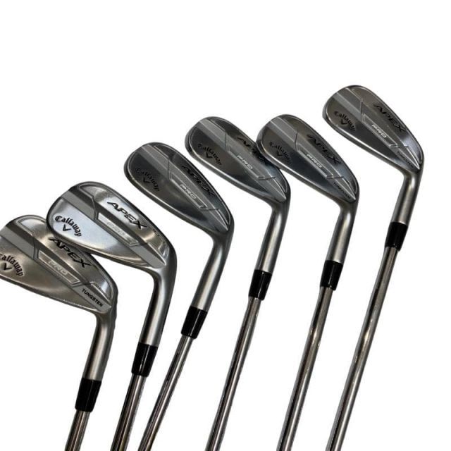 【中古】 キャロウェイ APEX PRO(2021) 6S アイアンセット IR 純正特注シャフト (フレックスS) メンズ 男性用 右利き 右用 Cランク ゴルフクラブ