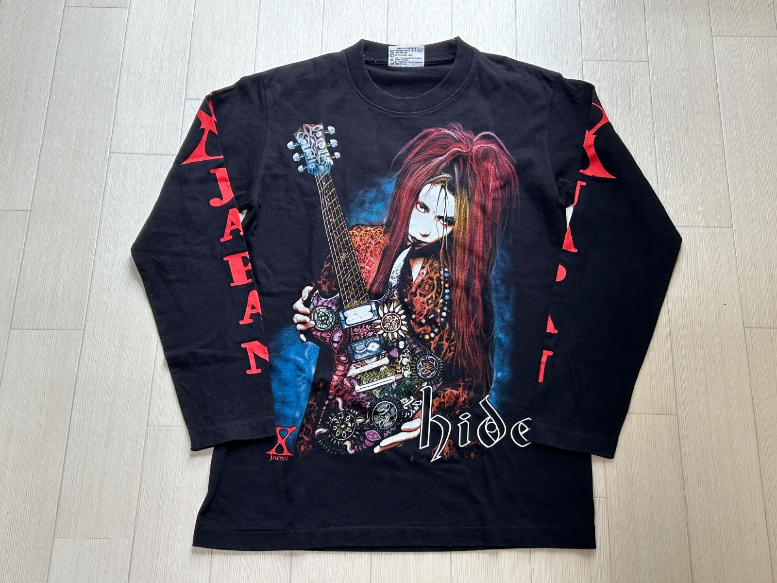 XJAPAN The Roxx hide 長袖 Tシャツ Mサイズ ブラック【古着】M5044IKE【匿名配送】