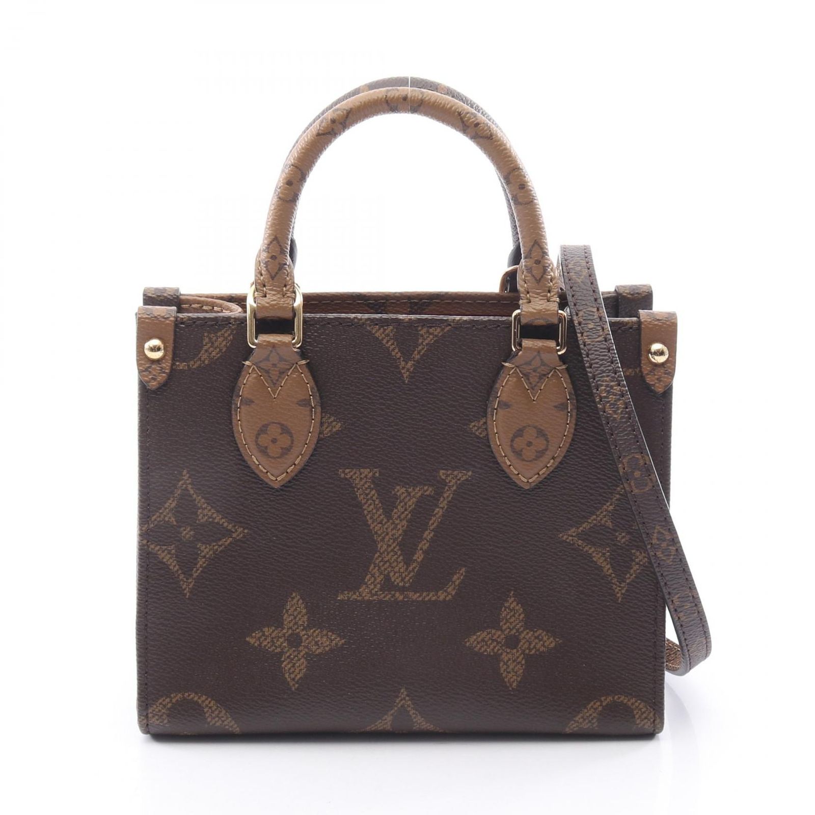 LOUIS VUITTON ルイ・ヴィトン オンザゴーBB モノグラムリバース 2WAY ハンドバッグ