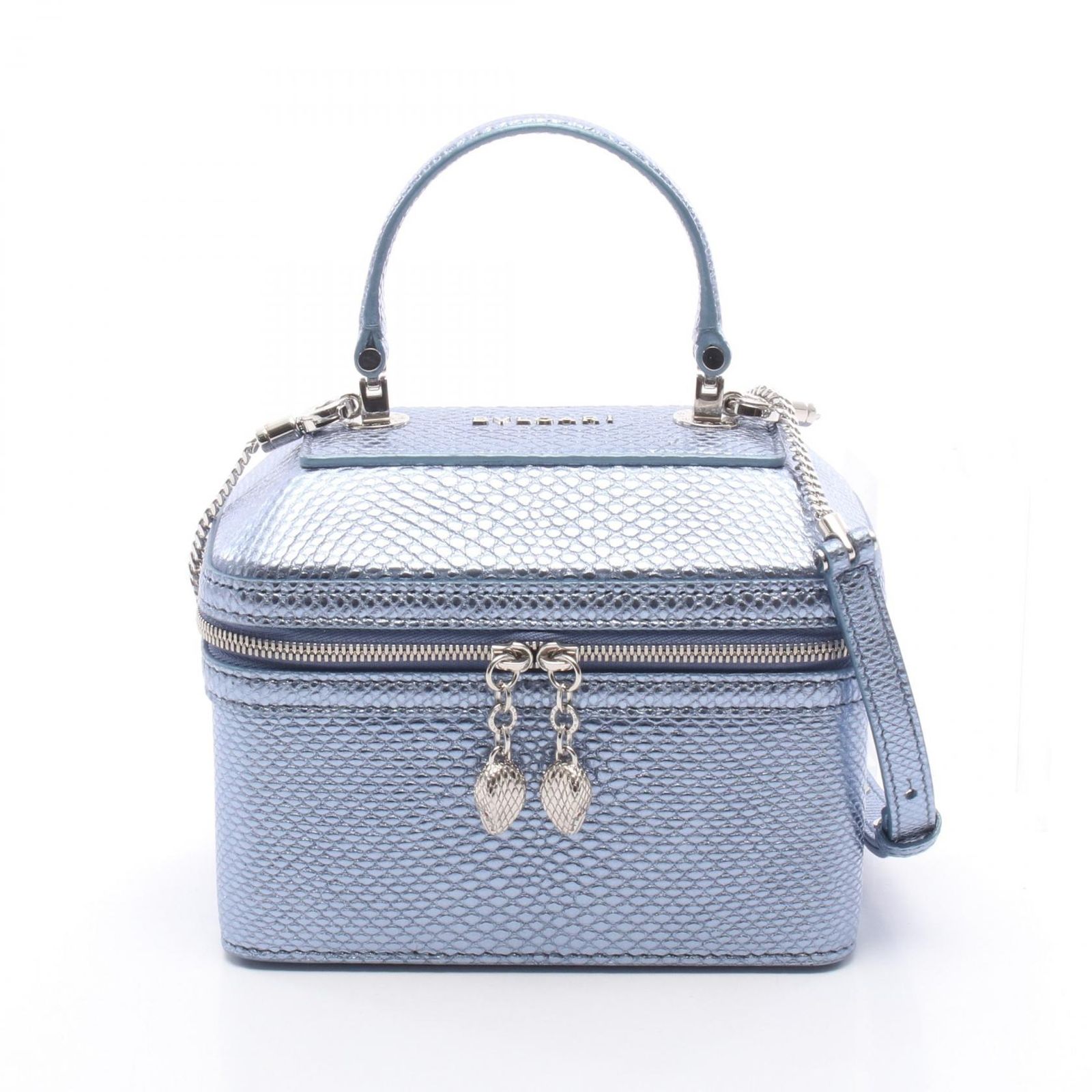 BVLGARI ブルガリ セルペンティ バニティ メタリック 2WAY ハンドバッグ