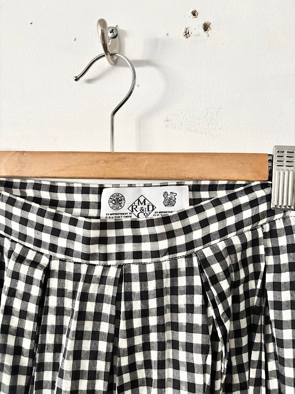美品】R&D.M.Co- オールドマンズテーラー ギンガムチェック スカート