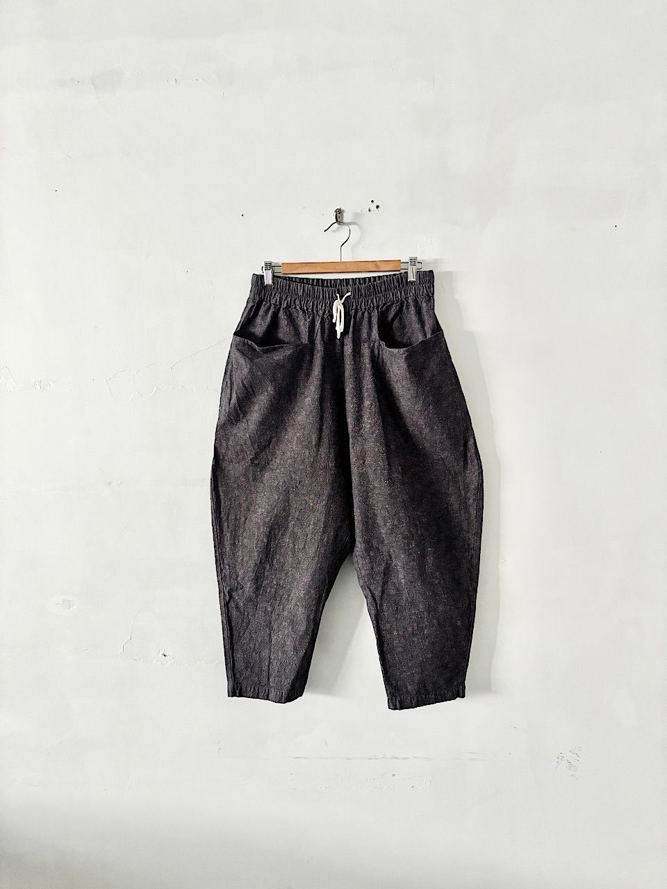 LOST&FOUND RIA DUNN イタリア製 コットンリネンサルエルパンツ SOU・SOU 岡田縫工所 麻 100% サルエルパンツ Mサイズ