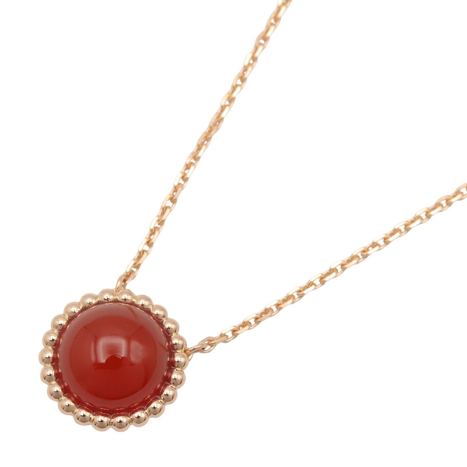Van Cleef & Arpels ヴァンクリーフ＆アーペル ペルレ クルール カーネリアン ネックレス ネックレス
