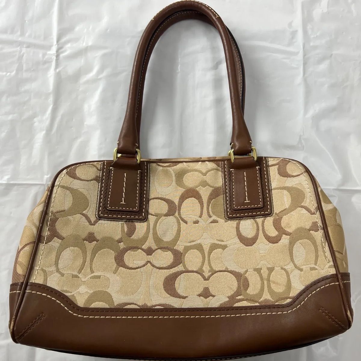 COACH コーチ 10774 シグネチャー ハンドバッグ ボストンバッグ - メルカリ