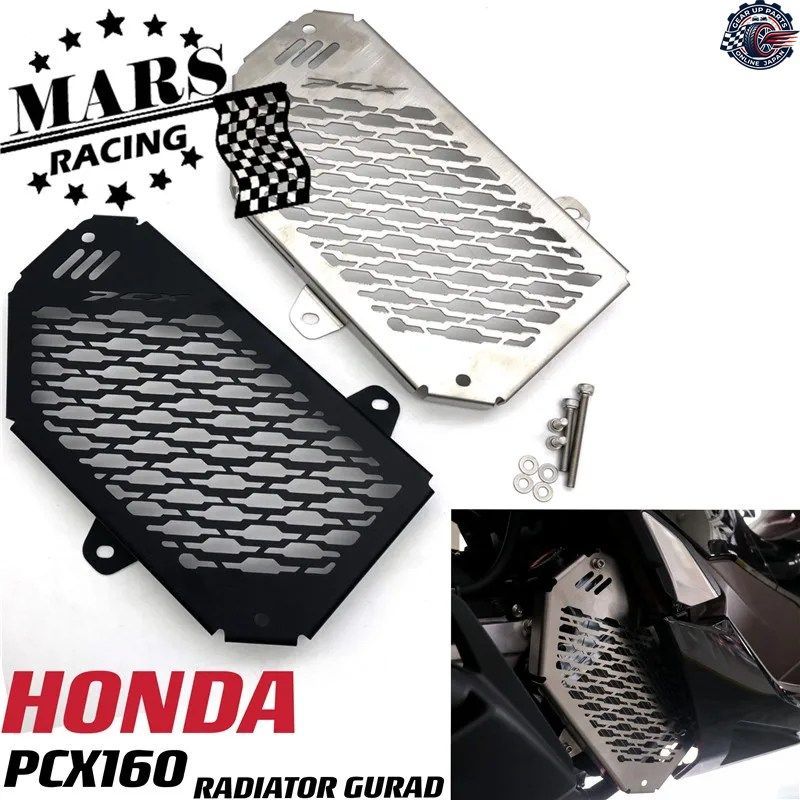 オートバイ用ステンレススチール製ラジエーターガード ラジエーターグリルカバー保護 PCX160 PCX 160 19-21 2019 - 21
