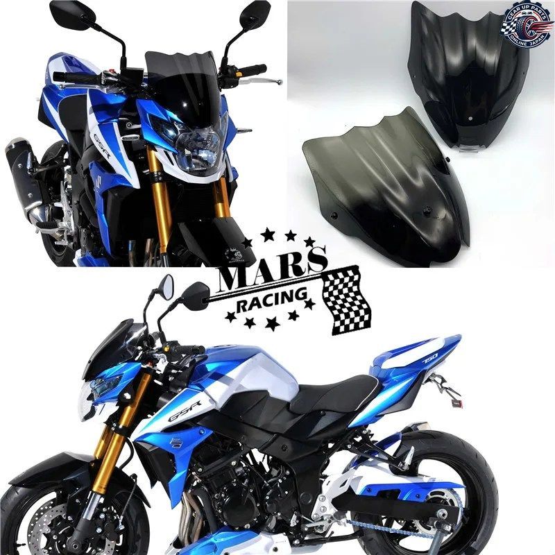 モーターサイクルスポーツ用ウインドシールド、ウインドスクリーン、デフレクター、バイザー、GSR750、GSR-750、GSR 750 2011 - 16