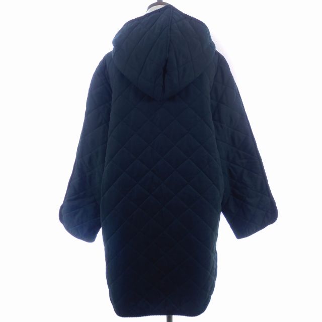 ハナエモリ スプリングコート軽量 キルティング コートフードつき ハナエモリ HANAE MORI Cashmere コート ステンカラー フード