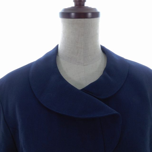 ハナエモリ HANAE MORI H.M.DAYS ジャケット 長袖 ラウンドカラー 薄手