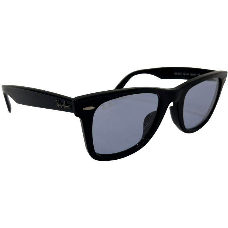 Ray-Ban レイバン WAYFARER RB2140F 901/64 ブラック×ブルー(レンズ) アセテート サングラス メンズ 【中古】 22605K323