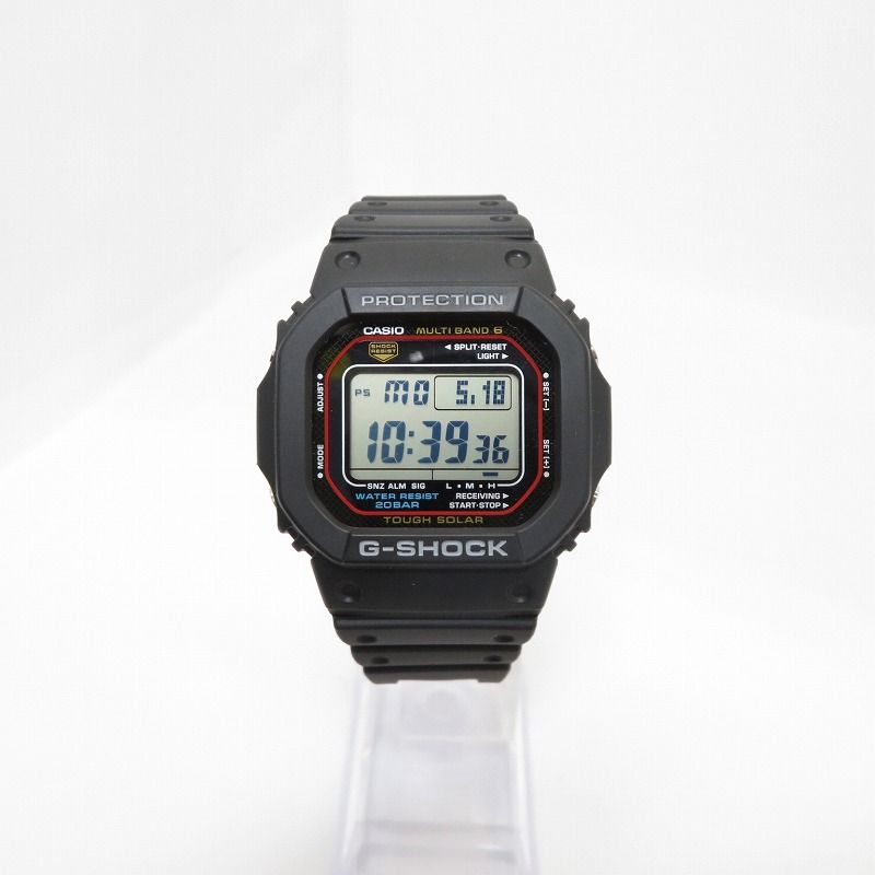 【瀬戸大橋店】 中古 G-SHOCK | ジーショック 腕時計 デジタル電波ソーラー 5600 SERIES GW-M5610U-1JF ブラック 【131】