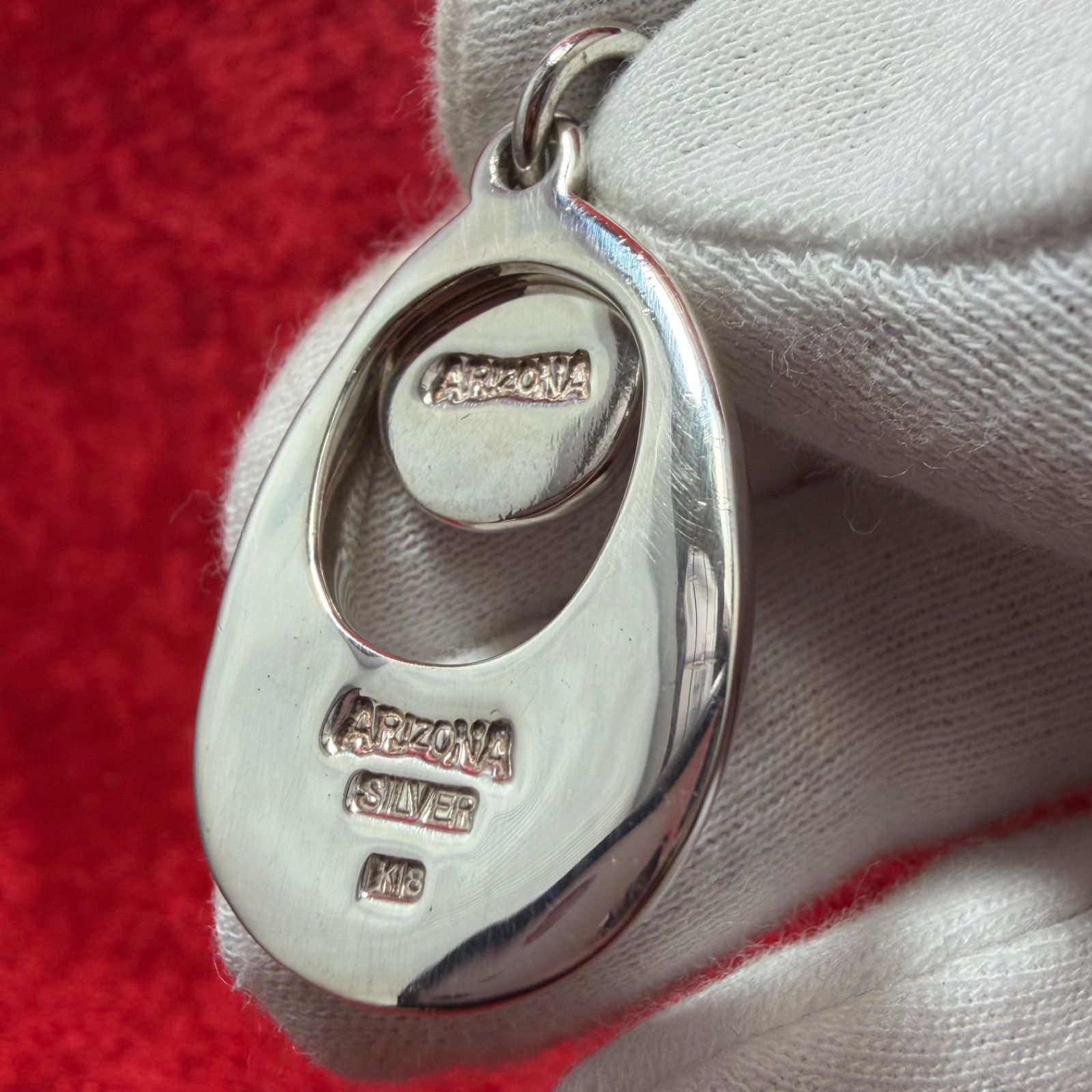 美品 ペンダントトップ SILVER×K18 14.8g アリゾナフリーダム/ARIZONA