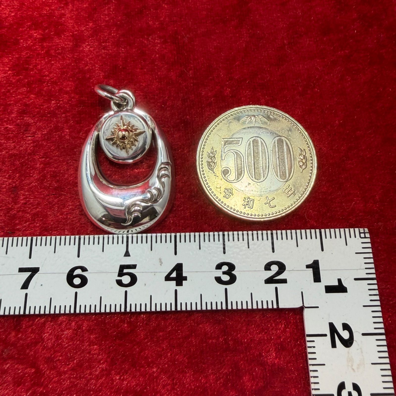 美品 ペンダントトップ SILVER×K18 14.8g アリゾナフリーダム/ARIZONA