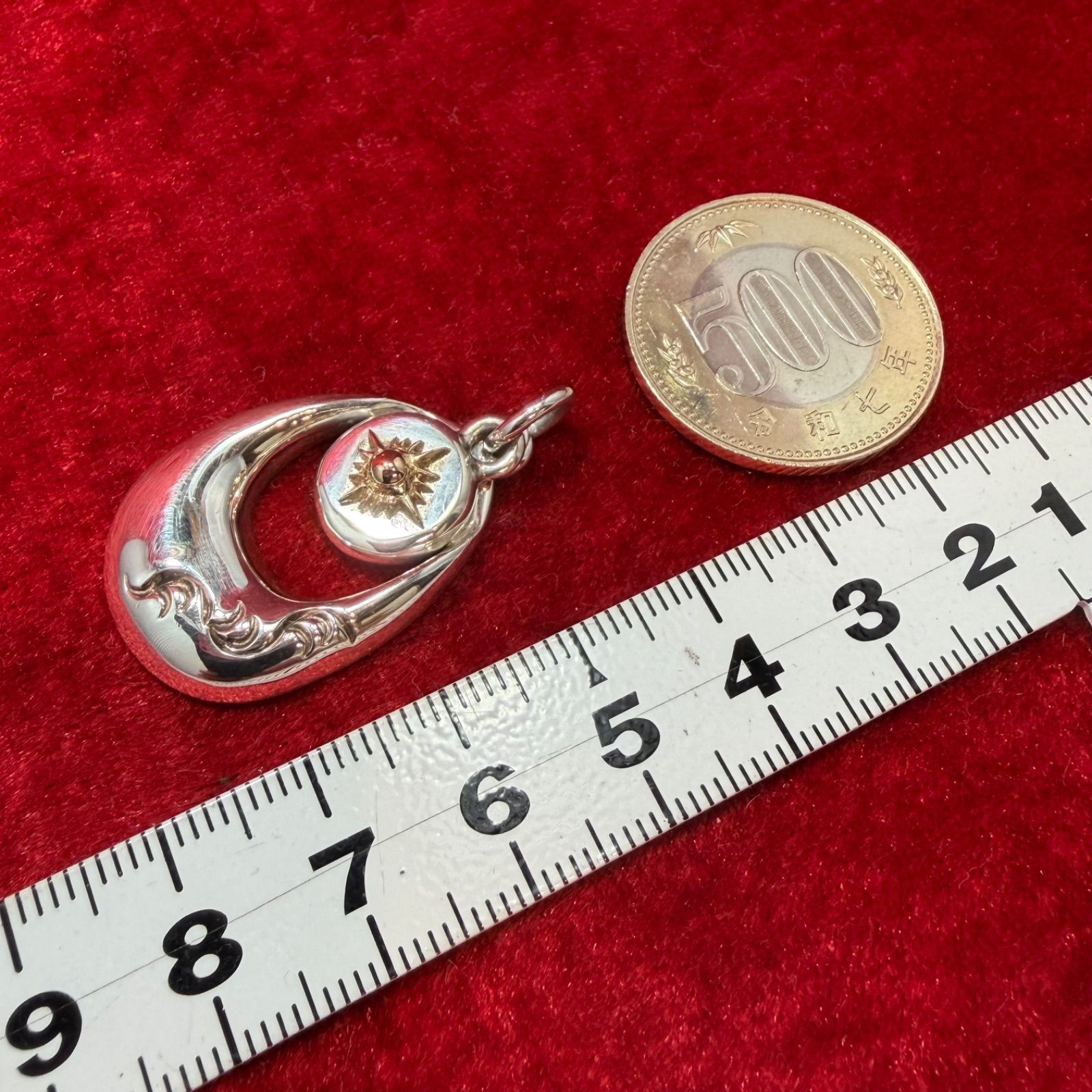 美品 ペンダントトップ SILVER×K18 14.8g アリゾナフリーダム/ARIZONA