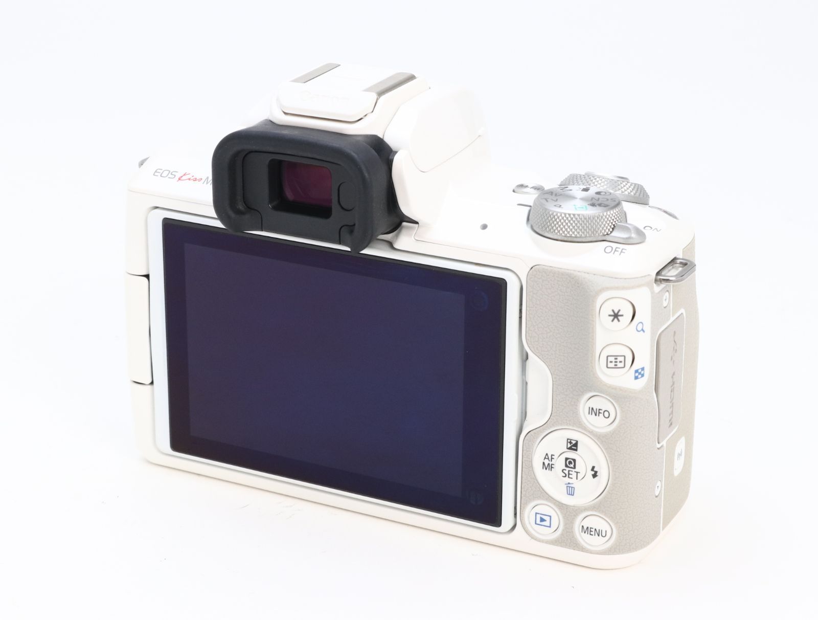 B+ (並品) Canon キヤノン EOS Kiss M ボディ ホワイト 初期不良返品