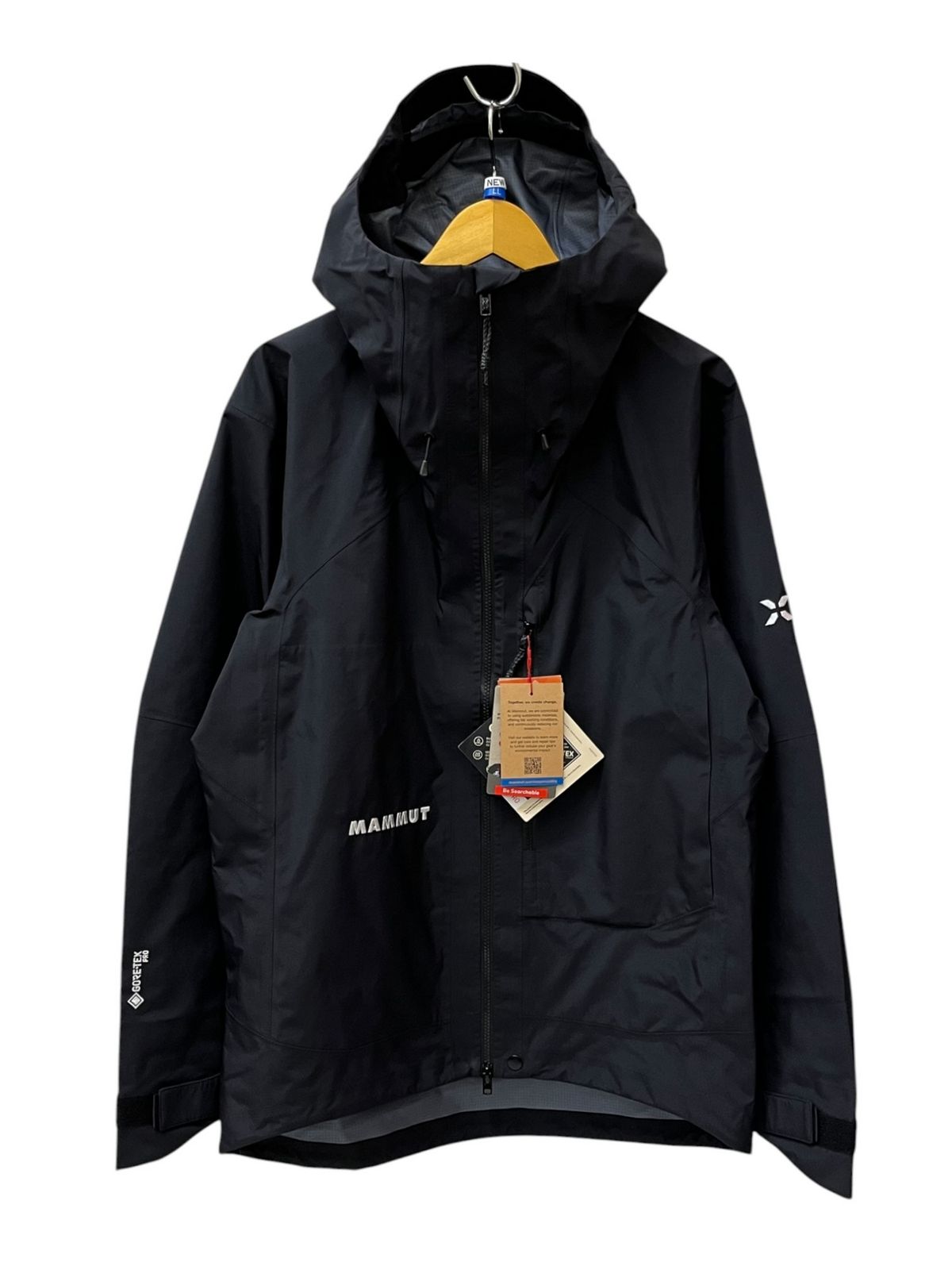 MAMMUT (マムート) Eiger Nordwand Advanced HS Hooded Jacket シェルジャケット GORE-TEX 1010-31710 XL ブラック メンズ/025