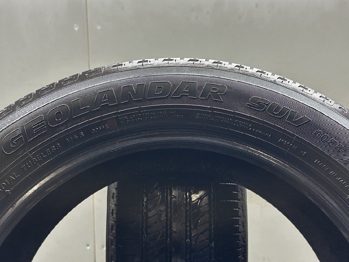 YOKOHAMA GEOLANDAR SUV G055 225/55R18 18インチ 夏タイヤ 2本 バリ溝 