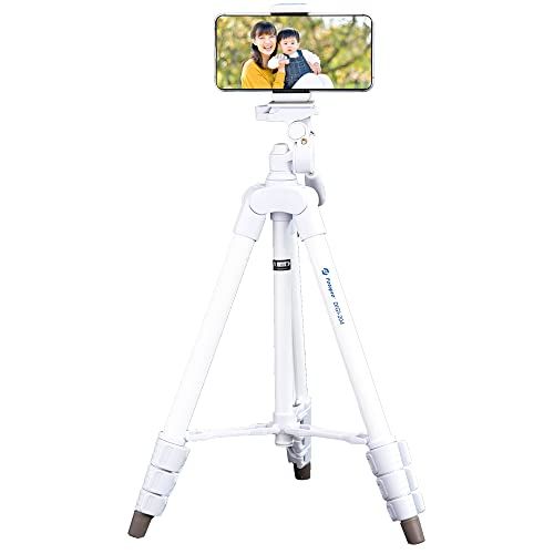 【新品】Fotopro スマホ 三脚 120cm 4段階 調節 小型 3WAY 雲台 収納袋 スマホ用 スマホホルダー iPhone Android ビデオカメラ カメラ デジカメ 一眼レフ 対応 アルミ製 DIGI-204 ＷH ホワイト 45be1a77